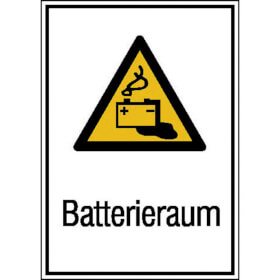Warn - Kombischild Batterieraum