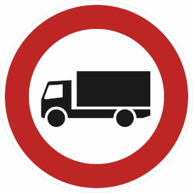 Verkehrsschild nach StVO - Nr. 253 Verbot fr Lastkraftwagen ber 3, 5t